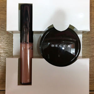 Shimmering Rose Gold Blush & Lip Gloss